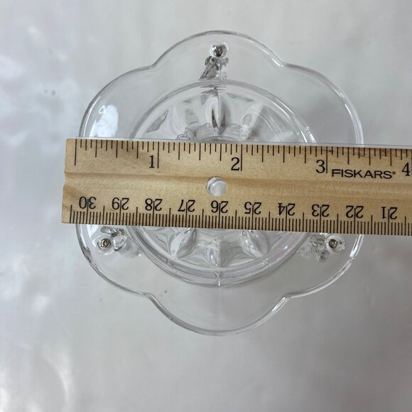 Royal Limited Lead Crystal Candlesticks Set 2 Dangling Prisms - Picture 9 of 16